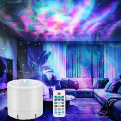 Multi-Color Integrated LED Night Light Bulb With Remote Control And Timer, Galaxy Projector And Star Projector, 1-Pack 14 Multi-Color Integrated LED Night Light Bulb With Remote Control And Timer, Galaxy Projector And Star Projector, 1-Pack -Lamp Parts adrinfly night lights 27h050sa05 1 1f 1000