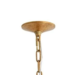 Dopul 6-Light 31.9-inch Aged Distressed Brass Pendant Light Mid-Century Industrial Branch Line Pendant Light For Kitchen -Lamp Parts aged distressed brass huoku pendant lights pd1078501 44 1000