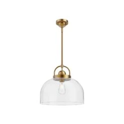 Lancaster 15 In. 1 Light 60-Watt Aged Gold Pendant Light