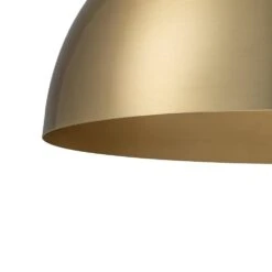 PCover 1-Light 23.6 In. W Aged Gold Brass Pendant Light Dome Hanging Light With Stained Gold Interior For Kitchens 25 PCover 1-Light 23.6 In. W Aged Gold Brass Pendant Light Dome Hanging Light With Stained Gold Interior For Kitchens -Lamp Parts aged gold brass huoku pendant lights pd1067431 1f 1000
