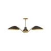 Oscar 36 In. 3 Light 60-Watt Aged Gold/Matte Black Pendant Light -Lamp Parts aged gold matte black alora mood pendant lights pd550336mbag 64 1000