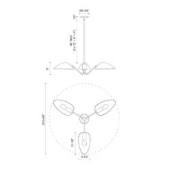 Oscar 36 In. 3 Light 60-Watt Aged Gold/Matte Black Pendant Light -Lamp Parts aged gold matte black alora mood pendant lights pd550336mbag 76 1000