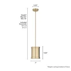 Hunter Capshaw 1-Light Alturas Gold Island Pendant Light With Cased White Glass Shade -Lamp Parts alturas gold hunter pendant lights 19615 1d 1000