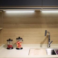 12 In. Plug-In Aluminum Integrated LED Linkable Under Cabinet Light 2-Pack -Lamp Parts aluminum commercial electric under cabinet bar lights al uc 5cct 12in 2pk c 4f 1000