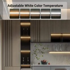 12 In. Plug-In Aluminum Integrated LED Linkable Under Cabinet Light 2-Pack -Lamp Parts aluminum commercial electric under cabinet bar lights al uc 5cct 12in 2pk c c3 1000