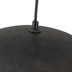 PCover 1-Light 21.7 In.W Antique Black Modern Farmhouse Industrial Metal Dome Bell Pendant Light For Kitchen -Lamp Parts antique black huoku pendant lights pd1064841 77 1000