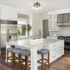 Globe Electric Gerard 1.53 Ft. 3-Lights Antique Brass Fixed Track Lighting Kit With Clear Glass Shades, Bulbs Included 19 Globe Electric Gerard 1.53 Ft. 3-Lights Antique Brass Fixed Track Lighting Kit With Clear Glass Shades, Bulbs Included -Lamp Parts antique brass globe electric track lighting kits 59761 31 1000