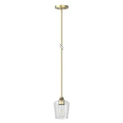 Pavlen 5.5 In. 1-Light Antique Brass Mini Pendant With Clear Glass Shade 13 Pavlen 5.5 In. 1-Light Antique Brass Mini Pendant With Clear Glass Shade -Lamp Parts antique brass hampton bay pendant lights gs p070809bs c3 1000