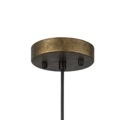 PCover Modern Farmhouse 15 In. W 1-Light Dome Pendant Light Antique Brass Industrial Metal Singe Hang Lighting -Lamp Parts antique brass huoku pendant lights pd1064791 fa 1000