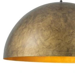 PCover Modern Farmhouse 23.6 In. W 1-Light Dome Pendant Light Antique Brass Industrial Metal Singe Hang Lighting -Lamp Parts antique brass huoku pendant lights pd1064801 76 1000