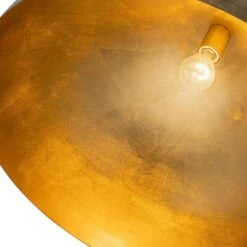 PCover Modern Farmhouse 23.6 In. W 1-Light Dome Pendant Light Antique Brass Industrial Metal Singe Hang Lighting -Lamp Parts antique brass huoku pendant lights pd1064801 fa 1000