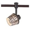 1-Light Bronze Convertible Basket Flexible Track Lighting Head