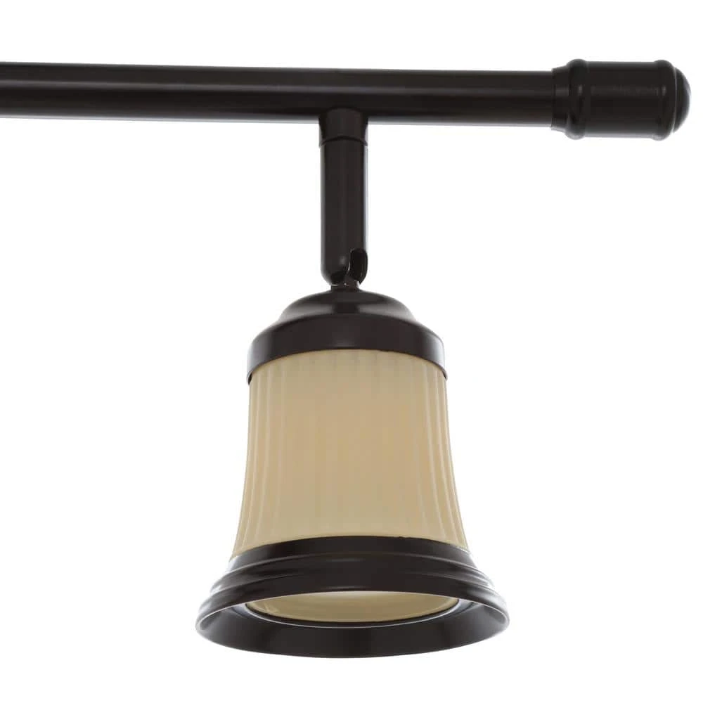 5-Light Antique Bronze Adjustable Height Track Lighting Fixture With Multi-Directional Spotlights 5 5-Light Antique Bronze Adjustable Height Track Lighting Fixture With Multi-Directional Spotlights - Image 3