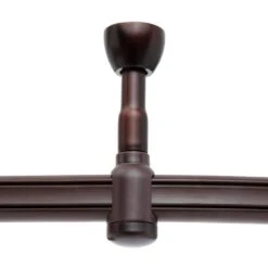 120-Volt Antique Bronze Standard Flex Track Starter Kit -Lamp Parts antique bronze hampton bay track lighting kits ec053abz a0 1000