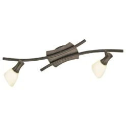 EGLO Ona 2-Light Antique Brown Transitional Lighting Track
