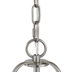 Southbourne 3-Light Antique Nickel Pendant With Open Steel Cage Frame -Lamp Parts antique nickel hampton bay pendant lights dshd19522p1 1d 1000