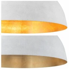 PCover 180-Watt 3-Light Antique White Pendant Light Farmhouse Bowl Dome Industrial Oversized Light For Dining Room -Lamp Parts antique white huoku pendant lights pd1068611 fa 1000