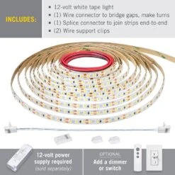 RibbonFlex Pro 60 LEDs/m 8.2 Ft. Soft White (2700K) LED Strip Light -Lamp Parts armacost lighting led strip lights 132210 c3 1000