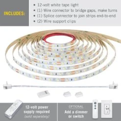 RibbonFlex Pro 16.4 Ft. 12-Volt Tape Strip Light 60 LEDs/m Soft White (2700K) -Lamp Parts armacost lighting led strip lights 132230 c3 1000