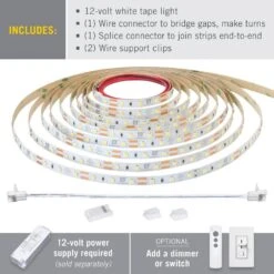 RibbonFlex Pro 16 Ft. (5 M) 12-Volt White LED Tape Light 120 LED/m 2700K -Lamp Parts armacost lighting led strip lights 133230 c3 1000