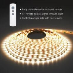 RibbonFlex PRO+ 12-Volt 3000K Soft White LED Strip Light Kit With Remote 13 RibbonFlex PRO+ 12-Volt 3000K Soft White LED Strip Light Kit With Remote -Lamp Parts armacost lighting led strip lights 142131 1f 1000
