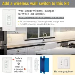 RibbonFlex PRO+ 12-Volt 3000K Soft White LED Strip Light Kit With Remote 15 RibbonFlex PRO+ 12-Volt 3000K Soft White LED Strip Light Kit With Remote -Lamp Parts armacost lighting led strip lights 142131 fa 1000