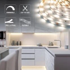 RibbonFlex Pro 16.4 Ft. (5M) 24-Volt LED Tape Light, Soft Bright White (3000), 30 LEDs/M -Lamp Parts armacost lighting led strip lights 144230 4f 1000