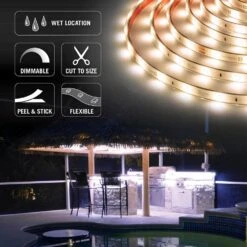 RibbonFlex Pro 24-Volt White Outdoor IP67 LED Tape Light 30 LED/m 3000K 8 Ft. (2.5 M) -Lamp Parts armacost lighting led strip lights 144410 4f 1000