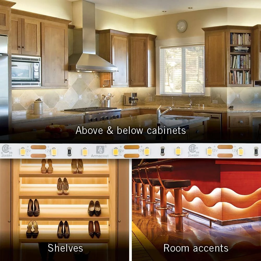 RibbonFlex Pro 12-Volt 8.2 Ft. LED White Strip Light 60 LEDs/m Bright White (4000K) 4 RibbonFlex Pro 12-Volt 8.2 Ft. LED White Strip Light 60 LEDs/m Bright White (4000K) - Image 2