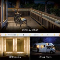 RibbonFlex Pro 8 Ft. (2.5 M) 24-Volt White Outdoor IP67 LED Tape Light 30 LED/m 4000K -Lamp Parts armacost lighting led strip lights 154410 44 1000