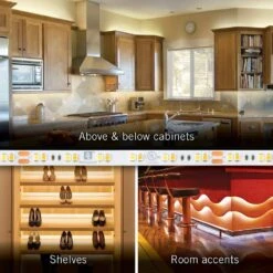 RibbonFlex Pro 24-Volt White CCT Tunable LED Strip Light Tape 8 Ft. (2.5 M) -Lamp Parts armacost lighting led strip lights 165210 fa 1000