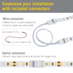 RibbonFlex Pro 8 Ft. (2.5 M) 24-Volt LED White Strip Light Tape 60 LED/m 5000K -Lamp Parts armacost lighting led strip lights 165215 1d 1000