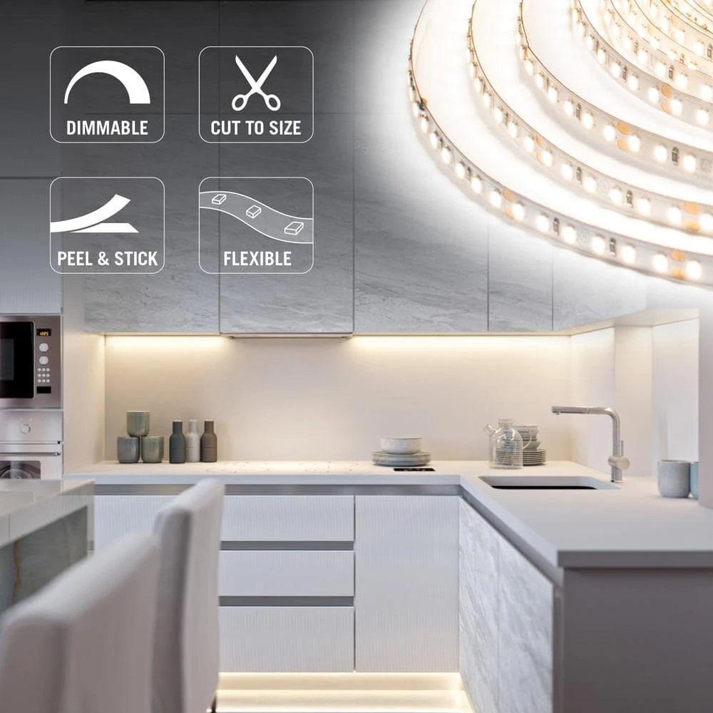 RibbonFlex Pro 24-Volt White LED Strip Light Tape 120 LED/m 5000K 32 Ft. (10 M) 8 RibbonFlex Pro 24-Volt White LED Strip Light Tape 120 LED/m 5000K 32 Ft. (10 M) - Image 6