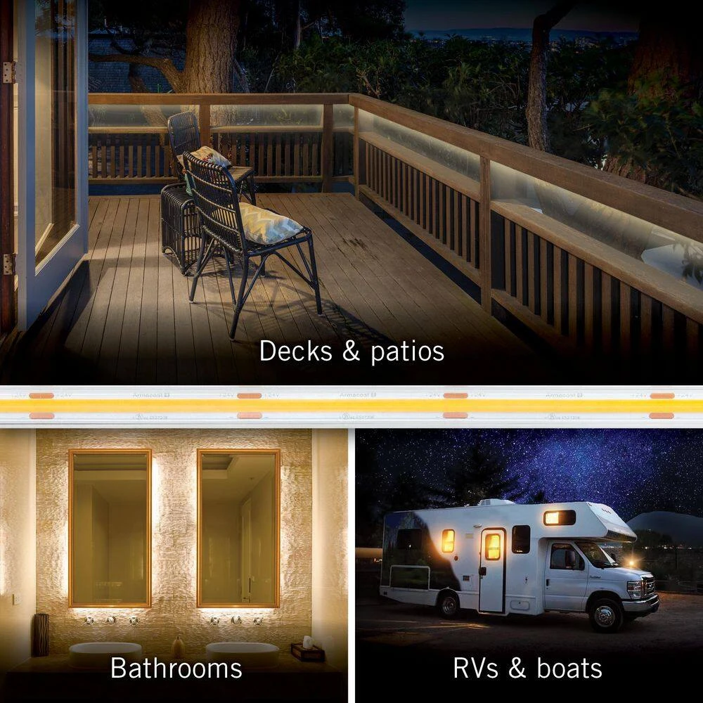 RibbonFlex Pro 24-Volt White COB Outdoor 32.8 Ft. Hardwired Cuttable Integrated LED Strip Light Tape 4000k 165 Lumens/ft 10 RibbonFlex Pro 24-Volt White COB Outdoor 32.8 Ft. Hardwired Cuttable Integrated LED Strip Light Tape 4000k 165 Lumens/ft - Image 8