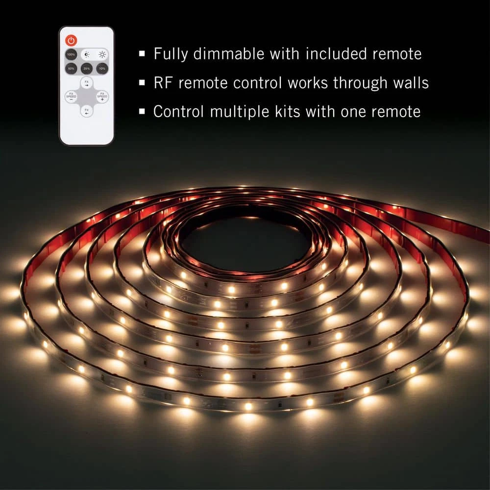 RibbonFlex Home 24 Ft., 24-Volt 30LEDs/M Weatherproof Strip Light Kit, 3000K 7 RibbonFlex Home 24 Ft., 24-Volt 30LEDs/M Weatherproof Strip Light Kit, 3000K - Image 5