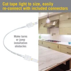 RibbonFlex Home 16 Ft. LED Warm White Strip Light Kit With Remote 16 RibbonFlex Home 16 Ft. LED Warm White Strip Light Kit With Remote -Lamp Parts armacost lighting led strip lights 421500 fa 1000