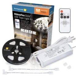 RibbonFlex Home 16 Ft. Dim To Warm LED Tape Light Kit With Remote