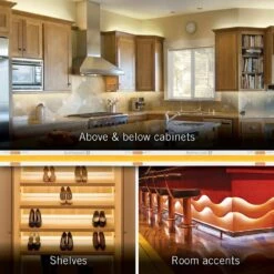 RibbonFlex LUX COB LED Strip Light Hardwired Plug-In Kit 4000K, 5M, 16 Ft. -Lamp Parts armacost lighting led strip lights 425500 1f 1000