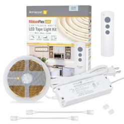 RibbonFlex LUX COB LED Strip Light Hardwired Plug-In Kit 4000K, 5M, 16 Ft.