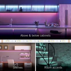 RibbonFlex Home 24V RGB+WW Multicolor LED Strip Light Kit 16 Ft. -Lamp Parts armacost lighting led strip lights 426510 fa 1000