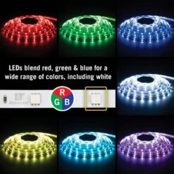 RibbonFlex Home 16.4 Ft. (5 M) Multi-Color LED Tape Light 30 LEDs/Meter 12 RibbonFlex Home 16.4 Ft. (5 M) Multi-Color LED Tape Light 30 LEDs/Meter -Lamp Parts armacost lighting led strip lights 613230 4f 1000
