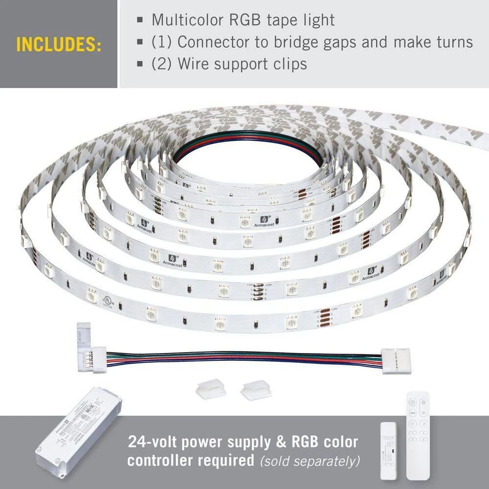 RibbonFlex Home 16.4 Ft. (5 M) Multi-Color LED Tape Light 30 LEDs/Meter 5 RibbonFlex Home 16.4 Ft. (5 M) Multi-Color LED Tape Light 30 LEDs/Meter - Image 3