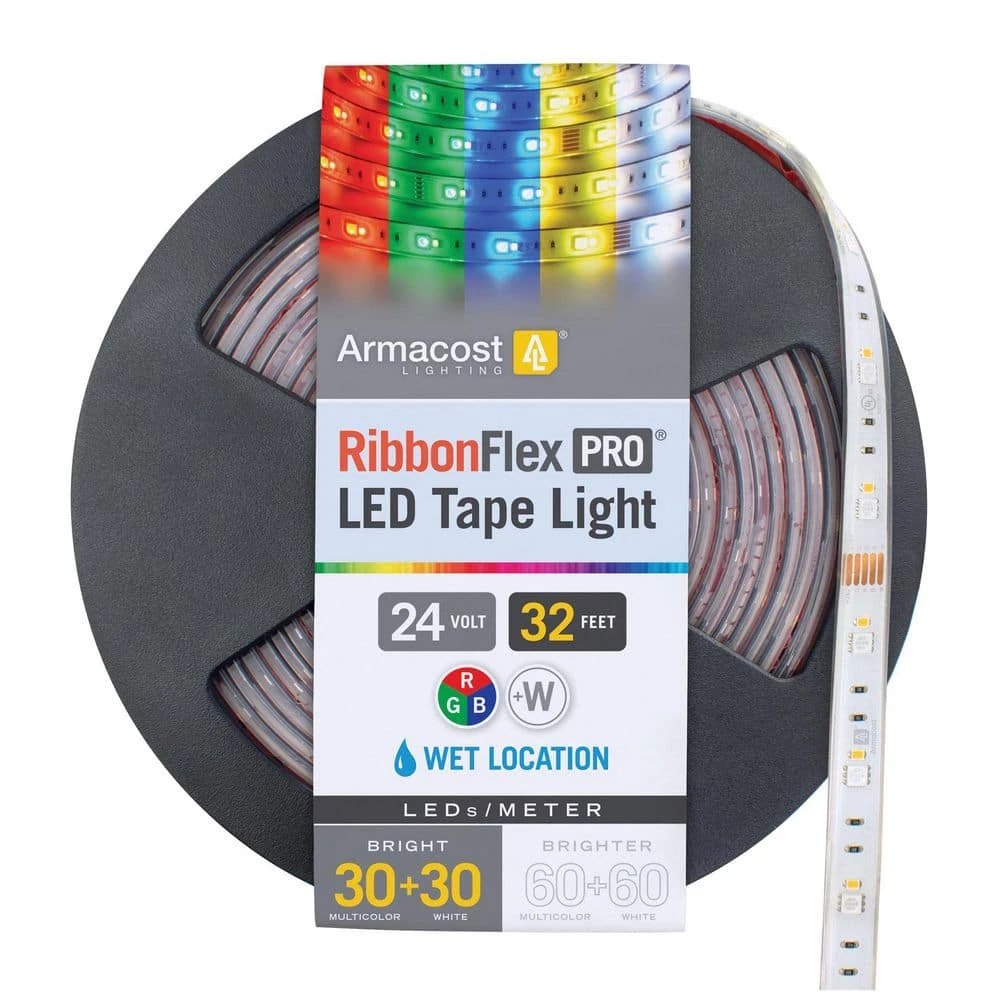 RibbonFlex Pro 32.8 Ft. 10 M Outdoor IP67 RGB Plus White Strip Light Tape 30 Plus 30 LED/m Under Cabinet Light 3 RibbonFlex Pro 32.8 Ft. 10 M Outdoor IP67 RGB Plus White Strip Light Tape 30 Plus 30 LED/m Under Cabinet Light