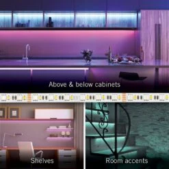 RibbonFlex Pro 16.4 Ft (5 M) Multi-Color And White LED Tape Light 60 Plus 60 LEDs -Lamp Parts armacost lighting led strip lights 624230 76 1000