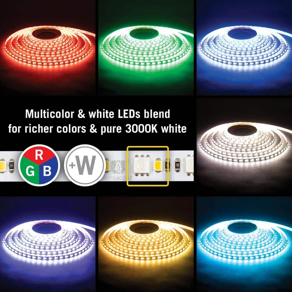RibbonFlex Pro 32.8 Ft. (10 M) Multi-Color And White LED Tape Light 60 Plus 60 LEDs 5 RibbonFlex Pro 32.8 Ft. (10 M) Multi-Color And White LED Tape Light 60 Plus 60 LEDs - Image 3