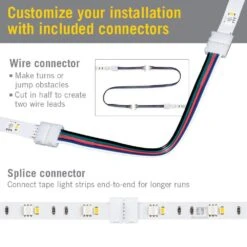 RibbonFlex Pro 32.8 Ft. (10 M) Multi-Color And White LED Tape Light 60 Plus 60 LEDs 14 RibbonFlex Pro 32.8 Ft. (10 M) Multi-Color And White LED Tape Light 60 Plus 60 LEDs -Lamp Parts armacost lighting led strip lights 624250 fa 1000