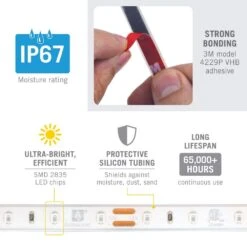 RibbonFlex Pro 18 In. Red Green Waterproof IP67 LED Tape Light 60 LEDs/m -Lamp Parts armacost lighting led strip lights 632470 4f 1000