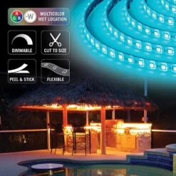 RibbonFlex Pro 32.8 Ft. (10 M) 24V Hardwired RGB+W Integrated LED Outdoor Strip Light Tape 60+60LED/m -Lamp Parts armacost lighting led strip lights 653450 1f 1000