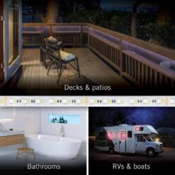 RibbonFlex Pro 32.8 Ft. (10 M) 24V Hardwired RGB+W Integrated LED Outdoor Strip Light Tape 60+60LED/m -Lamp Parts armacost lighting led strip lights 653450 76 1000