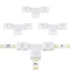 SureLock Pro White LED 2-Pin Strip Light Tape To Tape T Connector Channel Connector (4-Pack) -Lamp Parts armacost lighting under cabinet lighting accessories 560050 64 1000